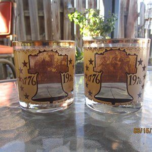 1976 Declaration of Independence 200 Year Anniversary Whiskey Glasses Set